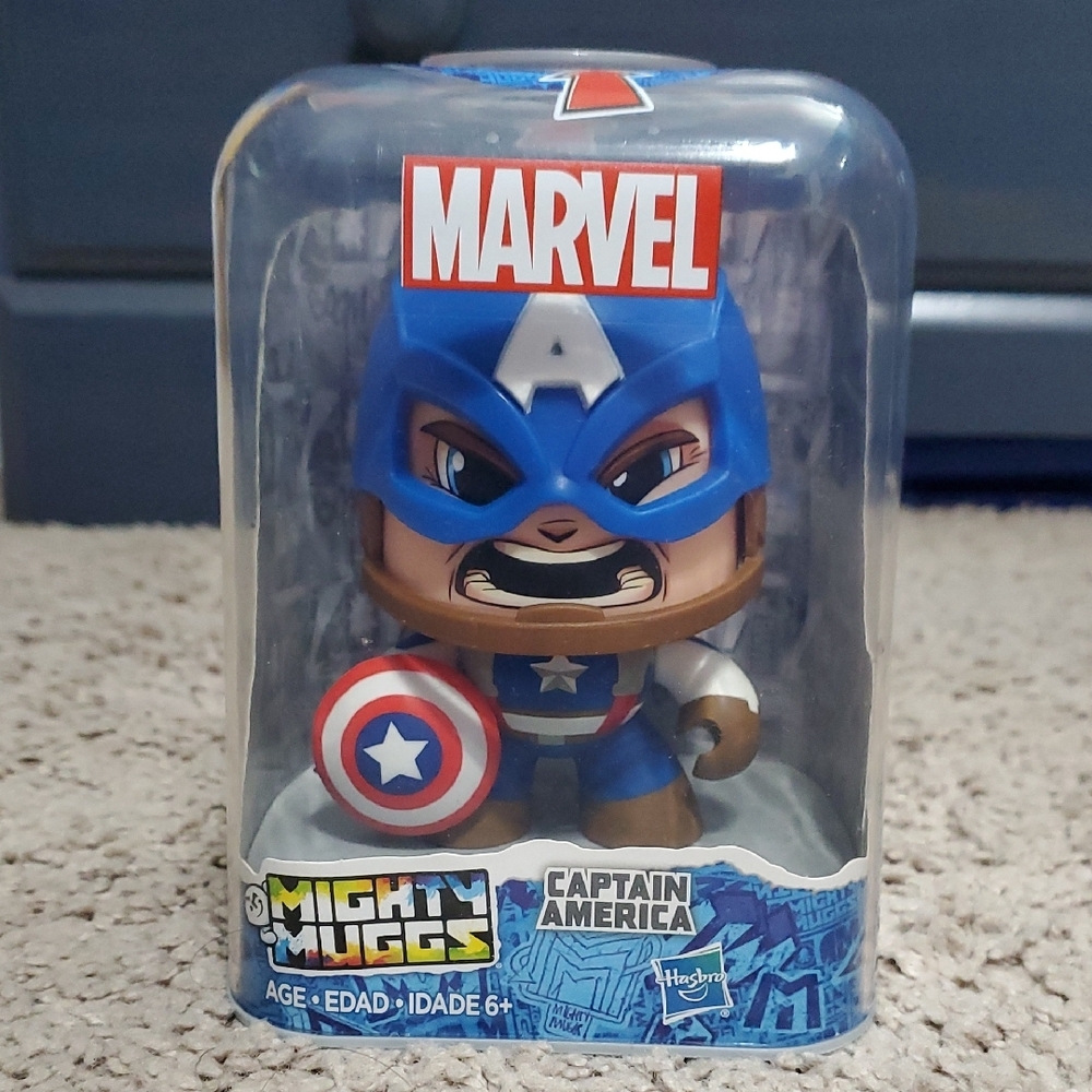 Marvel Blue and Red Captain America Action Figure